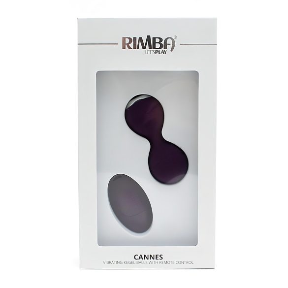 Rimba Cannes - Rechargeable Radio-Controlled Vibrating Egg (Purple)