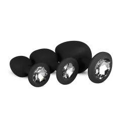 Easytoys Diamond - Black Anal Plug Set