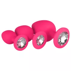 Easytoys Diamond - Pink Anal Plug Set