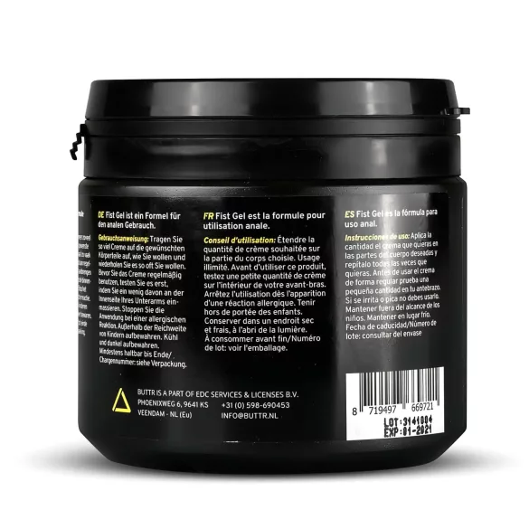 BUTTR Fisting Gel - Water-Based Lubricant (500ml)