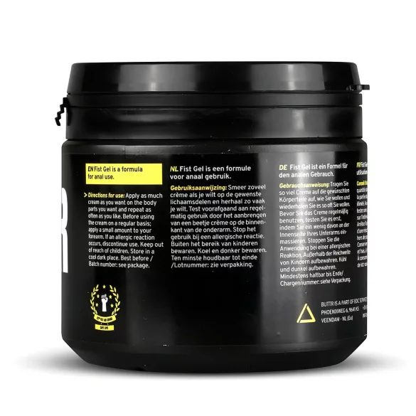 BUTTR Fisting Gel - Water-Based Lubricant (500ml)