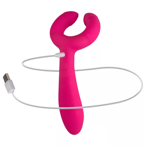 Easytoys Couple - Rechargeable, Waterproof Partner Vibrator (Pink)