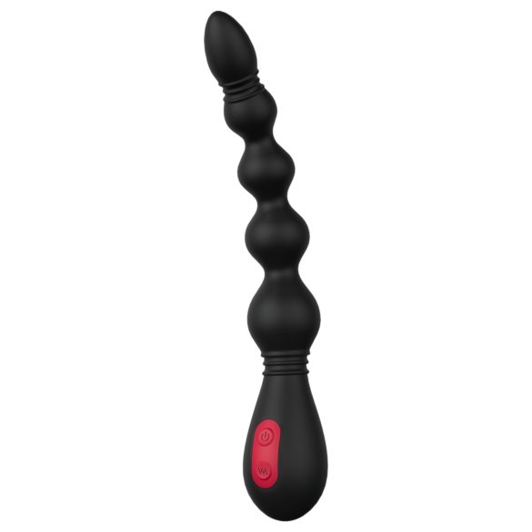 Cheeky Love - Rechargeable Beaded Anal Vibrator (Black)