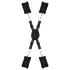 Dreamtoys Blaze - bed restraint bondage set (black)
