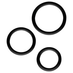 All Time Favorites - 3-Piece Penis Ring Set (Black)