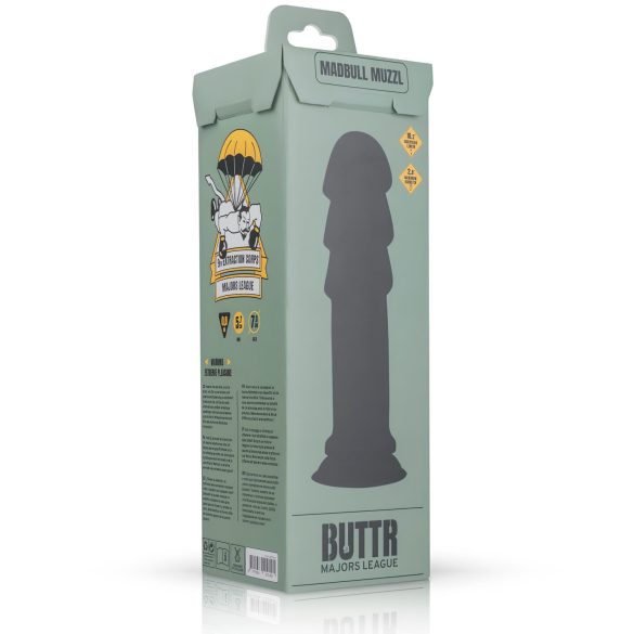 BUTTR Madbull Muzzl - Suction Cup Dildo (Black)