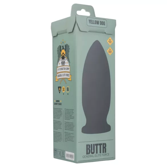 BUTTR Yellow Dog - Suction Cup Dildo (Black)
