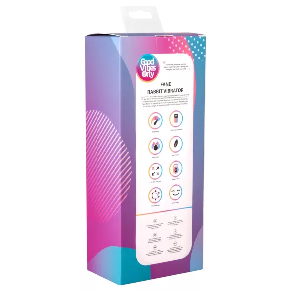 Good Vibes Only Fane Rabbit - Vibrator with Clitoral Arm (Purple)