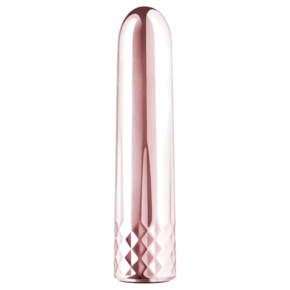 Rosy Gold Mini - Rechargeable Mini Wand Vibrator (Rose Gold)