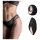 Pantyrebel - rechargeable, remote-controlled vibrating black knickers (S-L)
