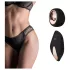 Pantyrebel - rechargeable, remote-controlled vibrating black knickers (S-L)