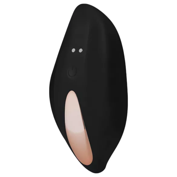 Pantyrebel - rechargeable, remote-controlled vibrating black knickers (S-L)