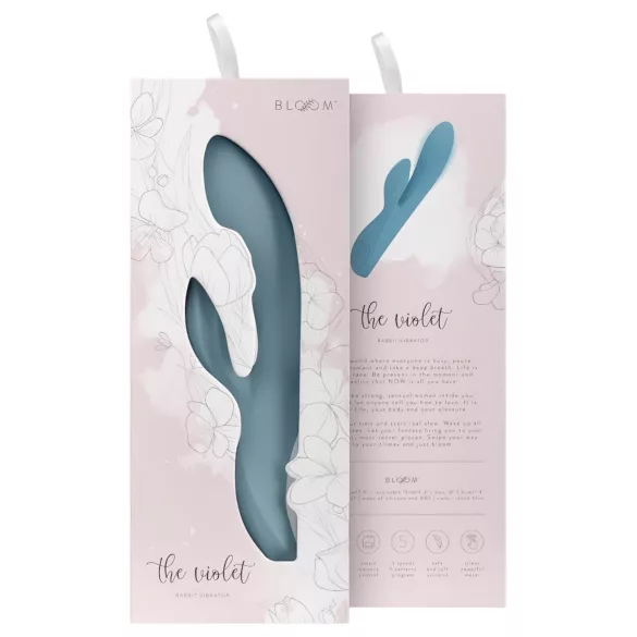 Bloom Violet Rabbit - G-Spot & Clitoral Vibrator (Turquoise)
