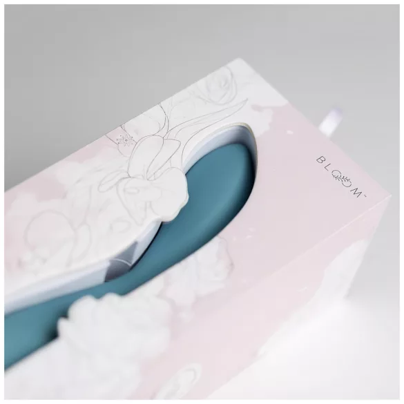 Bloom Rose - Rechargeable Silicone G-Spot Vibrator (Turquoise)