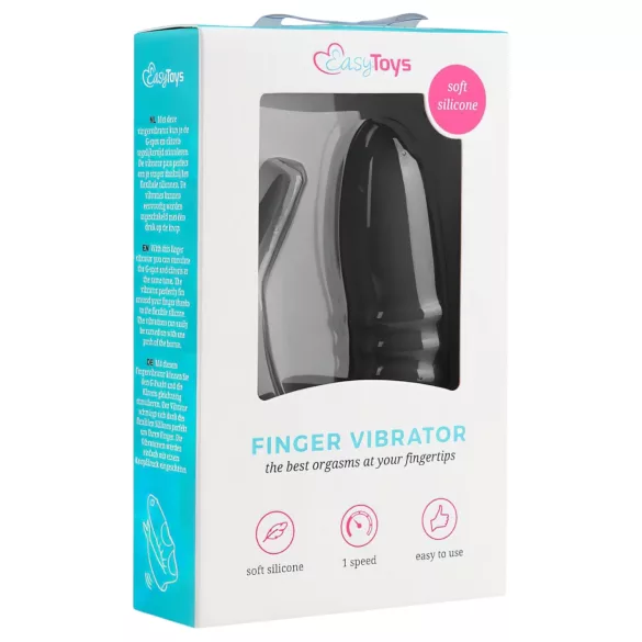 Easytoys Finger - 2-in-1 Finger Vibrator (Black)