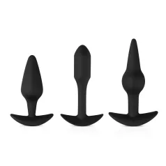 Easytoys Pleasure Kit - Versatile Black Anal Plug Set