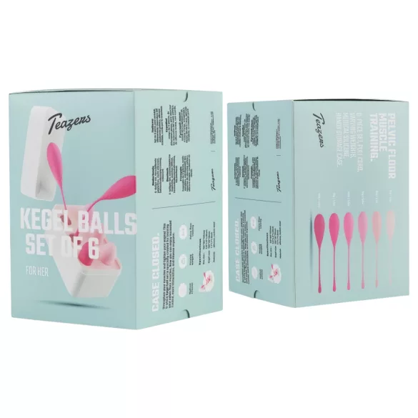 Teazers - 6-Piece Kegel Balls Set (Pink)