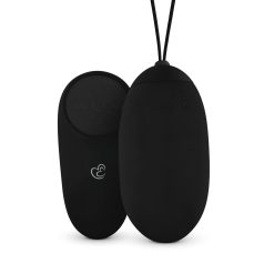   Easytoys - Rechargeable Waterproof Remote Control Vibrating Egg (Black)