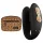 Panthra Zuna - rechargeable, waterproof couples’ vibrator (leopard-black)