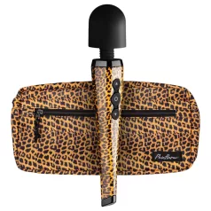   Panthra Shaka Wand - Rechargeable, Massage Vibrator (Leopard-Black)