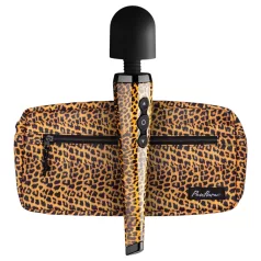   Panthra Shaka Wand - Rechargeable, Massage Vibrator (Leopard-Black)