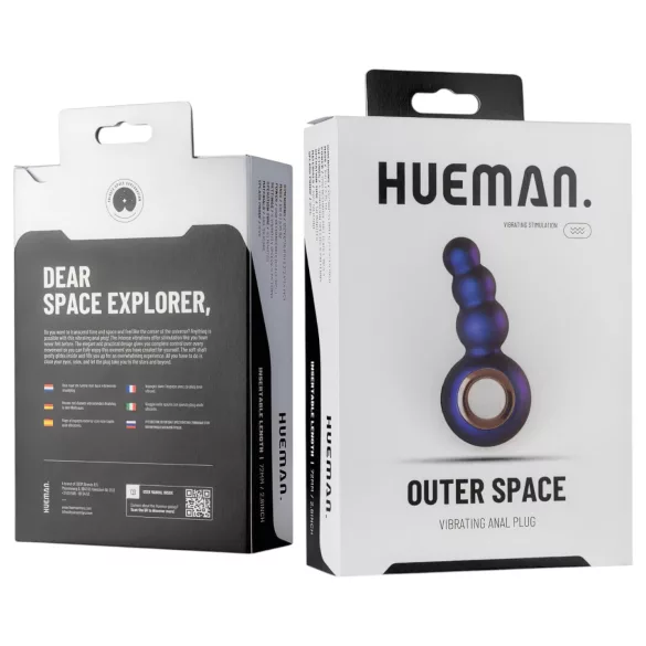 Hueman Outer Space - Rechargeable Pearl Anal Vibrator (Purple)