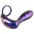 Hueman Black Hole - remote‑control anal vibrator with penis ring (purple)