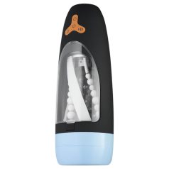   CRUIZR CP01 - Rechargeable Rotating-Sucking Masturbator (Black-Blue)
