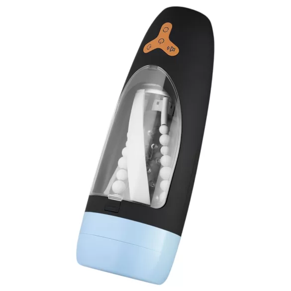 CRUIZR CP01 - Rechargeable Rotating-Sucking Masturbator (Black-Blue)