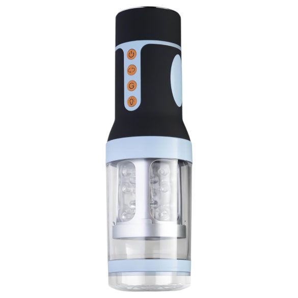 CRUIZR CM04 - Rechargeable Rotating Masturbator (Black-Blue)
