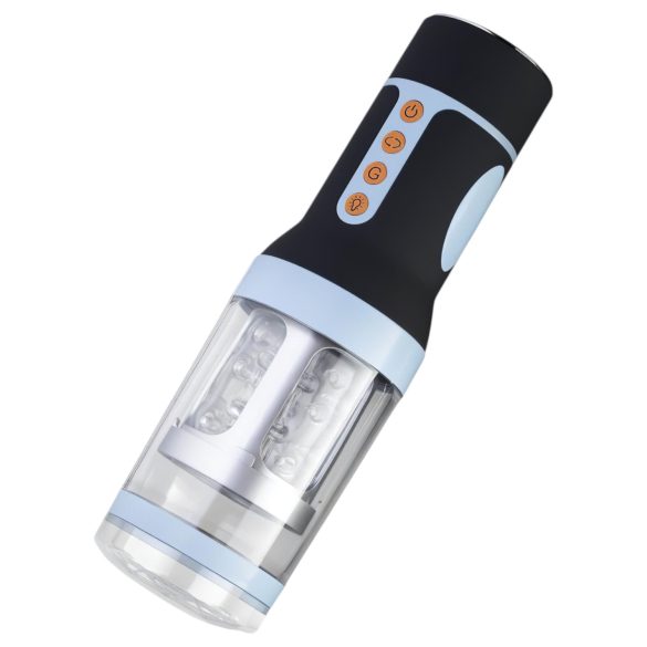 CRUIZR CM04 - Rechargeable Rotating Masturbator (Black-Blue)
