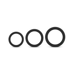 Easytoys Explore Ring - 3-Piece Black Penis Ring Set