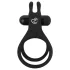 Easytoys Share Ring - Vibrating Black Penis & Testicle Ring