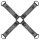 Bedroom Fantasies - Black Restraint Cross