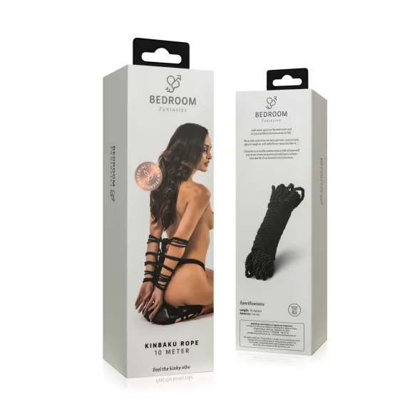 Bedroom Fantasies - shibari kinbaku bondage rope (10 m, black)