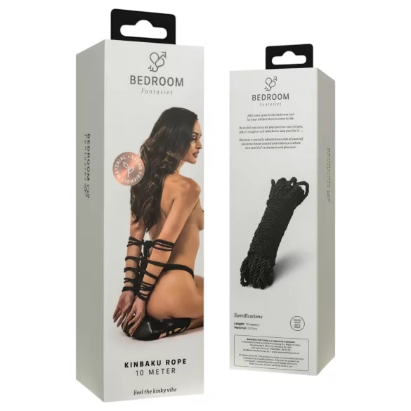 Bedroom Fantasies - shibari kinbaku bondage rope (10 m, black)