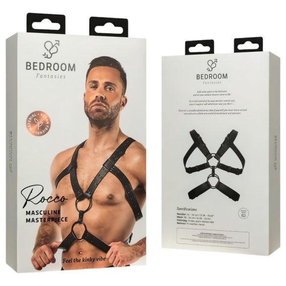 Rocco Bedroom Fantasies - Black Body Harness Top (S-XL)