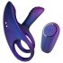 Hueman Infinity Ignite - Vibrating Penis and Scrotum Ring (Purple)