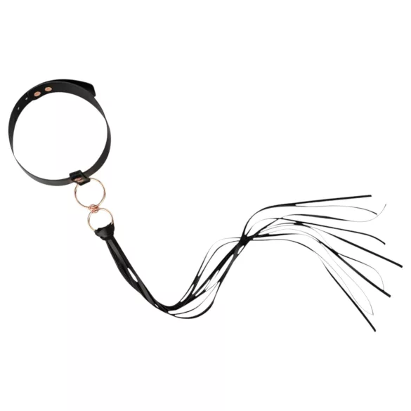 Rosy Gold - collar and spanker (black)