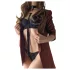 Rosy Gold - collar and spanker (black)
