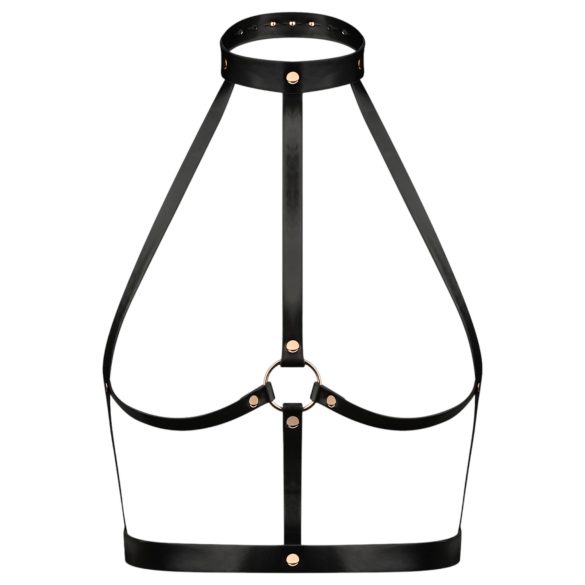 Rosy Gold Body Harness (Black-Rose Gold)
