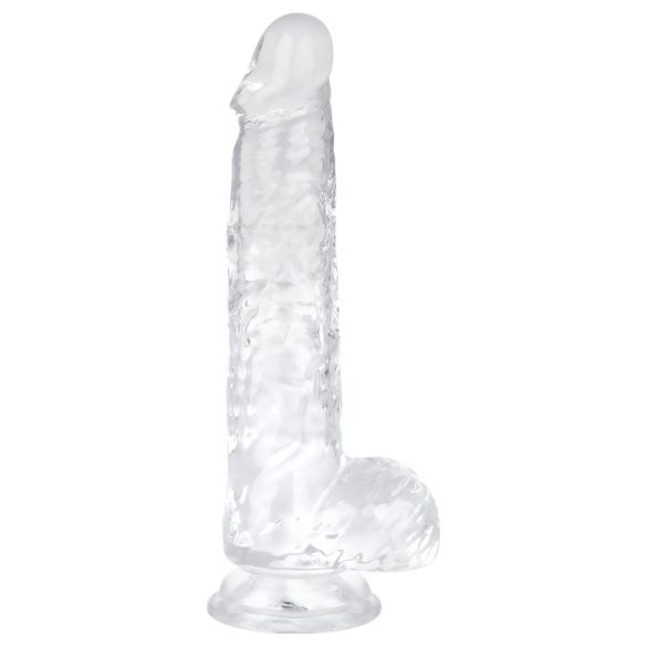 EasyToys - Transparent Testicle Dildo - 13.5cm