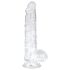 EasyToys - Transparent Testicle Dildo - 13.5cm