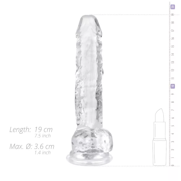 EasyToys - Transparent 17cm Dildo with Balls