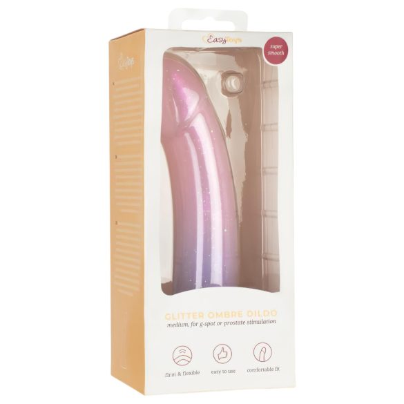 EasyToys Mermaid - Glittering Dildo - 19cm (Pink)