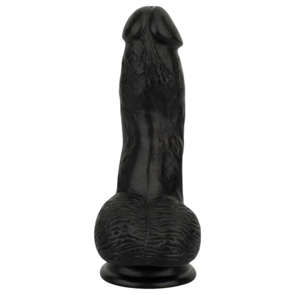 Easytoys - Realistic Black Dildo with Balls - 12 cm