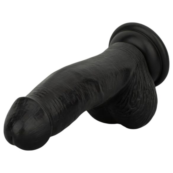 Easytoys - Realistic Black Dildo with Balls - 12 cm