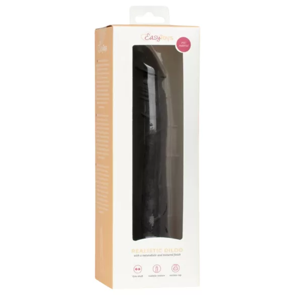 EasyToys - realistic dildo - 17.5 cm (black)