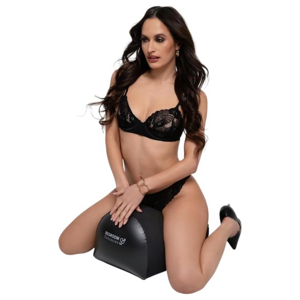 Bedroom Fantasies - Inflatable Pillow with Vibrator Holder (Black)