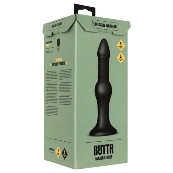BUTTR Explosive Warhead - Black Anal Dildo